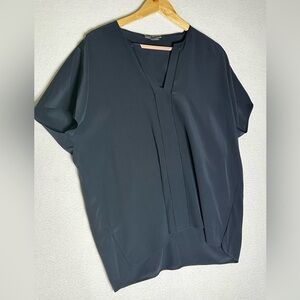 Vince large black silk blouse